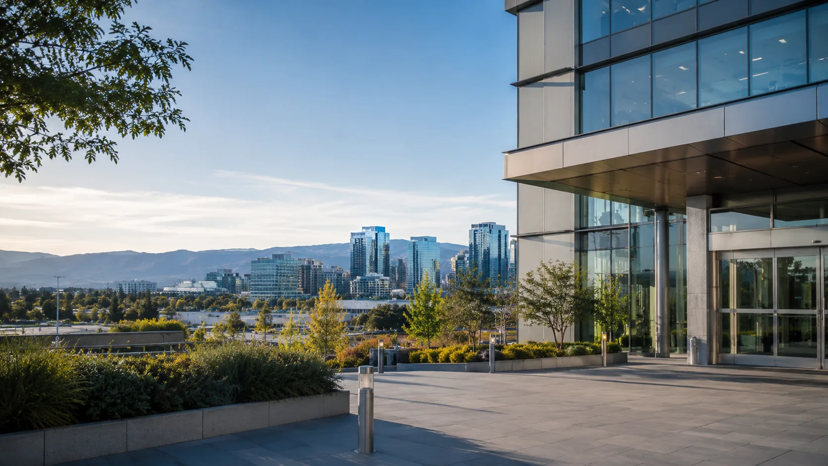 Modern Northern California technology and business campus